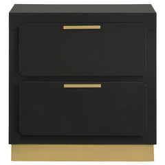 Caraway 2-drawer Nightstand Black - 224782