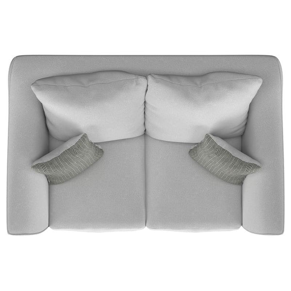 Salizar 2-piece Upholstered Flared Arm Sofa Set Sand - 508581-S2
