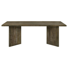 Tyler Rectangular Double V-Leg Dining Table Mango Brown - 130511