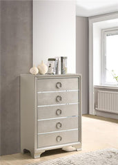 Salford 5-drawer Bedroom Chest Metallic Sterling - 222725