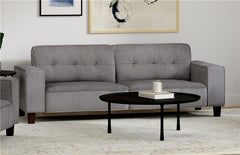 Deerhurst Upholstered Track Arm Tufted Sofa Charcoal - 509641
