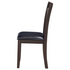 Lavon Padded Dining Side Chairs Espresso and Black (Set of 2) - 102672