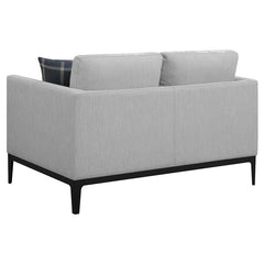 Apperso 2-piece Upholstered Track Arm Sofa Set Light Grey - 508681-S2