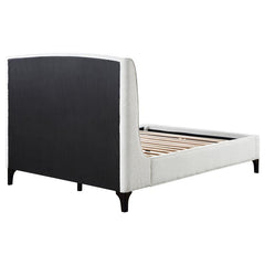 Mosby Upholstered Queen Wingback Bed Snow - 306020Q
