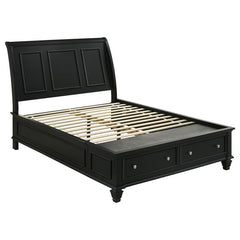 Sandy Beach 4-piece Eastern King Bedroom Set Black - 201329KE-S4