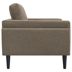 Rilynn 3-piece Upholstered Track Arm Sofa Set Brown - 509521-S3