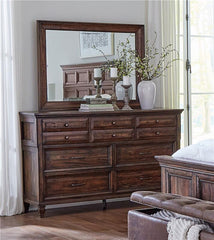 Avenue 8-drawer Dresser with Mirror Weathered Burnished Brown - 223033M