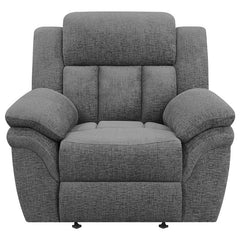 Bahrain Upholstered Power Glider Recliner Charcoal - 609543P