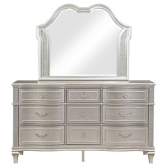 Evangeline 9-drawer Dresser with Mirror Silver Oak - 223393M