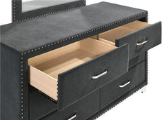 Melody 4-piece Eastern King Bedroom Set Grey - 223381KE-S4