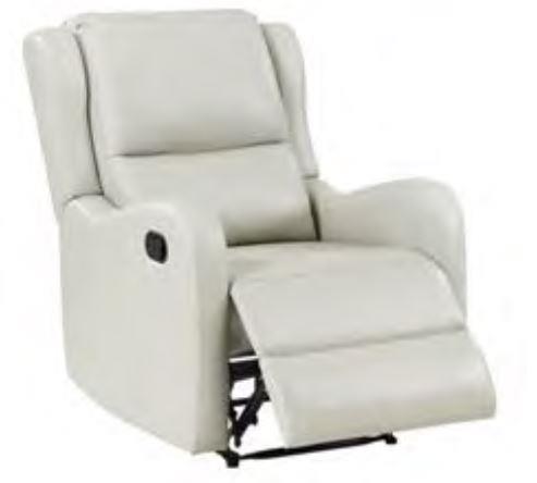 Kelsey Upholstered English Arm Recliner Chair Ivory - 609373