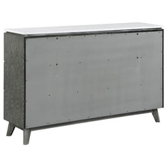Nathan 5-piece Eastern King Bedroom Set Grey - 224601KE-S5