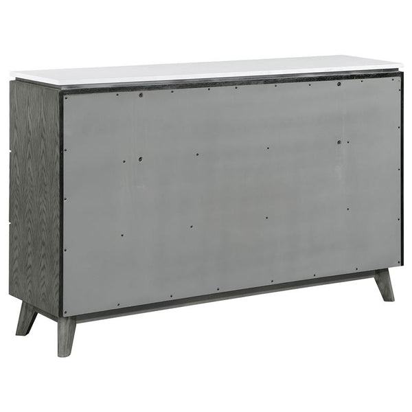 Nathan 5-piece California King Bedroom Set Grey - 224601KW-S5