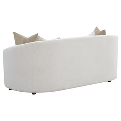 Rainn Boucle Upholstered Sloped Arm Sofa Latte - 509171