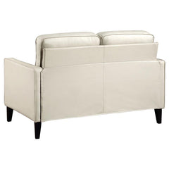 Jonah Upholstered Track Arm Loveseat Ivory - 509652
