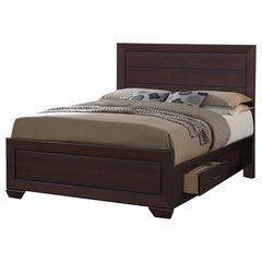 Kauffman 4-piece California King Bedroom Set Dark Cocoa - 204390KW-S4