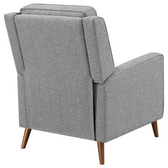 Davidson Upholstered Tufted Push Back Recliner Grey - 609567