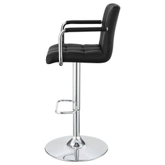 Palomar Adjustable Height Bar Stool Black and Chrome - 121095
