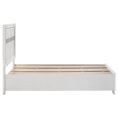 Miranda Wood Twin Storage Panel Bed White - 205111T