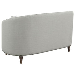 Avonlea 3-piece Upholstered Sloped Arm Sofa Set Grey Fabric - 505641-S3