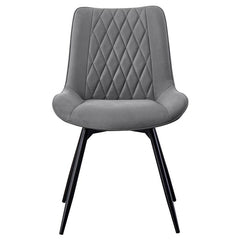 Neil 5-piece Round Dining Set Concrete and Grey - 193801-S5