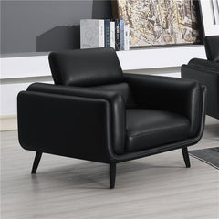 Shania Upholstered Low Back Accent Chair Black - 509923