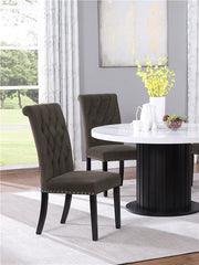 Alana Upholstered Tufted Side Chairs with Nailhead Trim (Set of 2) - 115172