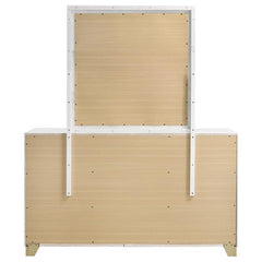 Caraway 6-drawer Dresser with Mirror White - 224773M