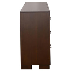 Jessica 6-drawer Dresser Cappuccino - 200713