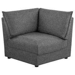 Sasha 6-Piece Upholstered Modular Sectional Barely Black - 551681-SET