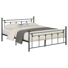 Canon Metal Queen Open Frame Bed Gunmetal - 422740Q