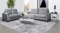Davis 2-piece Upholstered Rolled Arm Sofa Grey - 509634-S2