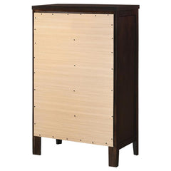 Carlton 5-drawer Rectangular Chest Cappuccino - 202095