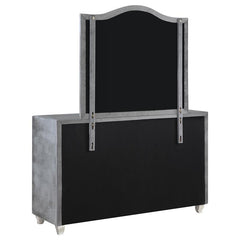 Deanna 7-drawer Rectangular Dresser with Mirror Grey - 205103M