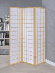 Carrie 3-Panel Room Divider Folding Shoji Screen Natural - 4621