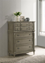 Alderwood 5-drawer Bedroom Chest French Grey - 223125