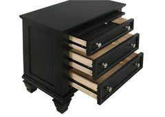 Sandy Beach 4-piece Queen Bedroom Set Black - 201329Q-S4