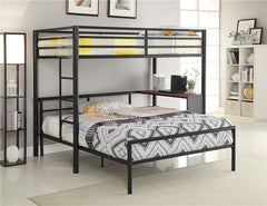 Fisher Metal Full Open Frame Bed Gunmetal - 300279F