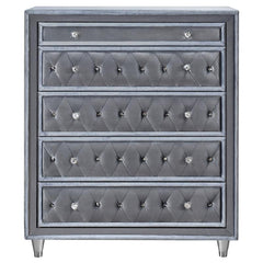 Antonella 5-drawer Bedroom Chest Grey - 223585