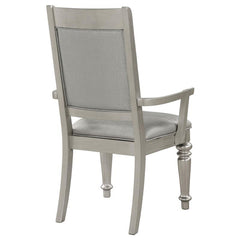 Bling Game Open Back Arm Chairs Metallic (Set of 2) - 106473