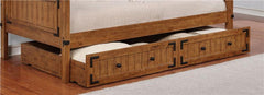 Oakdale Wood Storage Trundle Rustic Honey - 300676