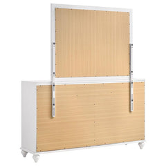 Barzini 7-drawer Dresser with Mirror White - 205893M