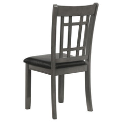 Lavon Padded Dining Side Chairs Medium Grey and Black (Set of 2) - 108212