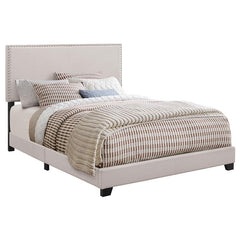 Boyd Upholstered California King Panel Bed Ivory - 350051KW