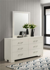 Jessica 6-drawer Dresser with Mirror White - 202993M