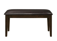 Guillen 5-piece Dining Set with Bench Cappuccino and Dark Brown - 150232