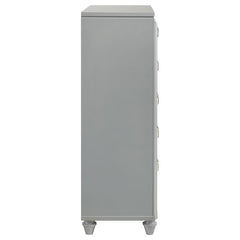 Veronica 5-drawer Bedroom Chest Light Silver - 224725
