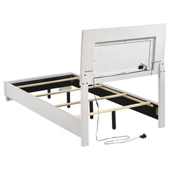 Felicity 5-piece Twin Bedroom Set White High Gloss - 203500T-S5