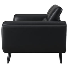 Shania Upholstered Low Back Loveseat Black - 509922