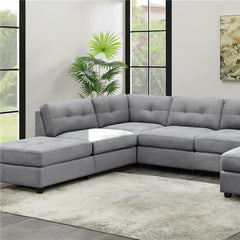 Claude Upholstered Corner Dove - 551005